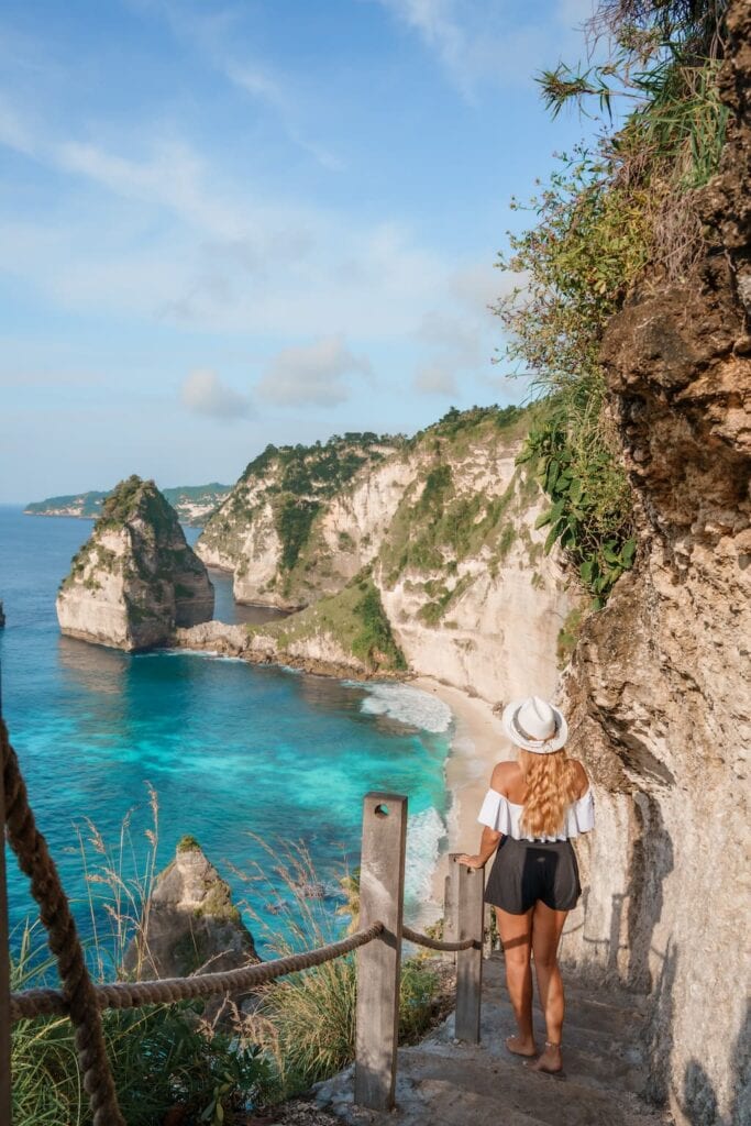 Diamond Beach is one of the most beautiful places to stay in Nusa Penida.