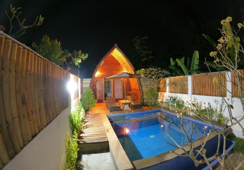 the best affordable private pool villa in Gili Trawangan